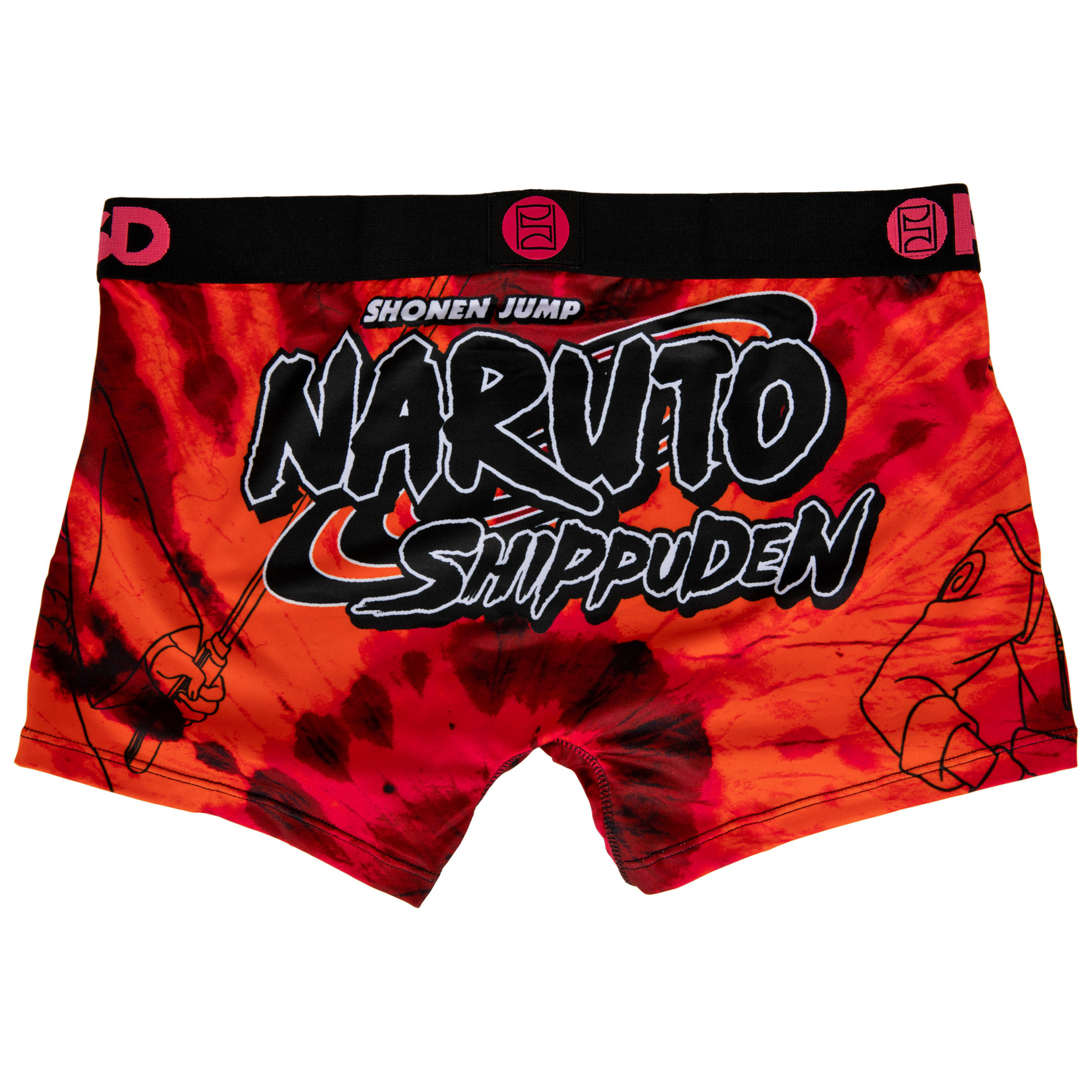 Naruto Sketch Tie-Dye PSD Boy Shorts Underwear